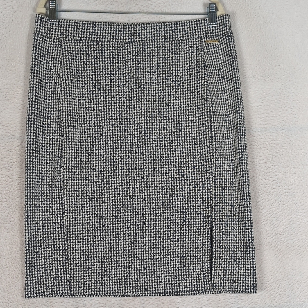 Michael Kors Women's Houndstooth Office Pencil‎ Skirt Size L